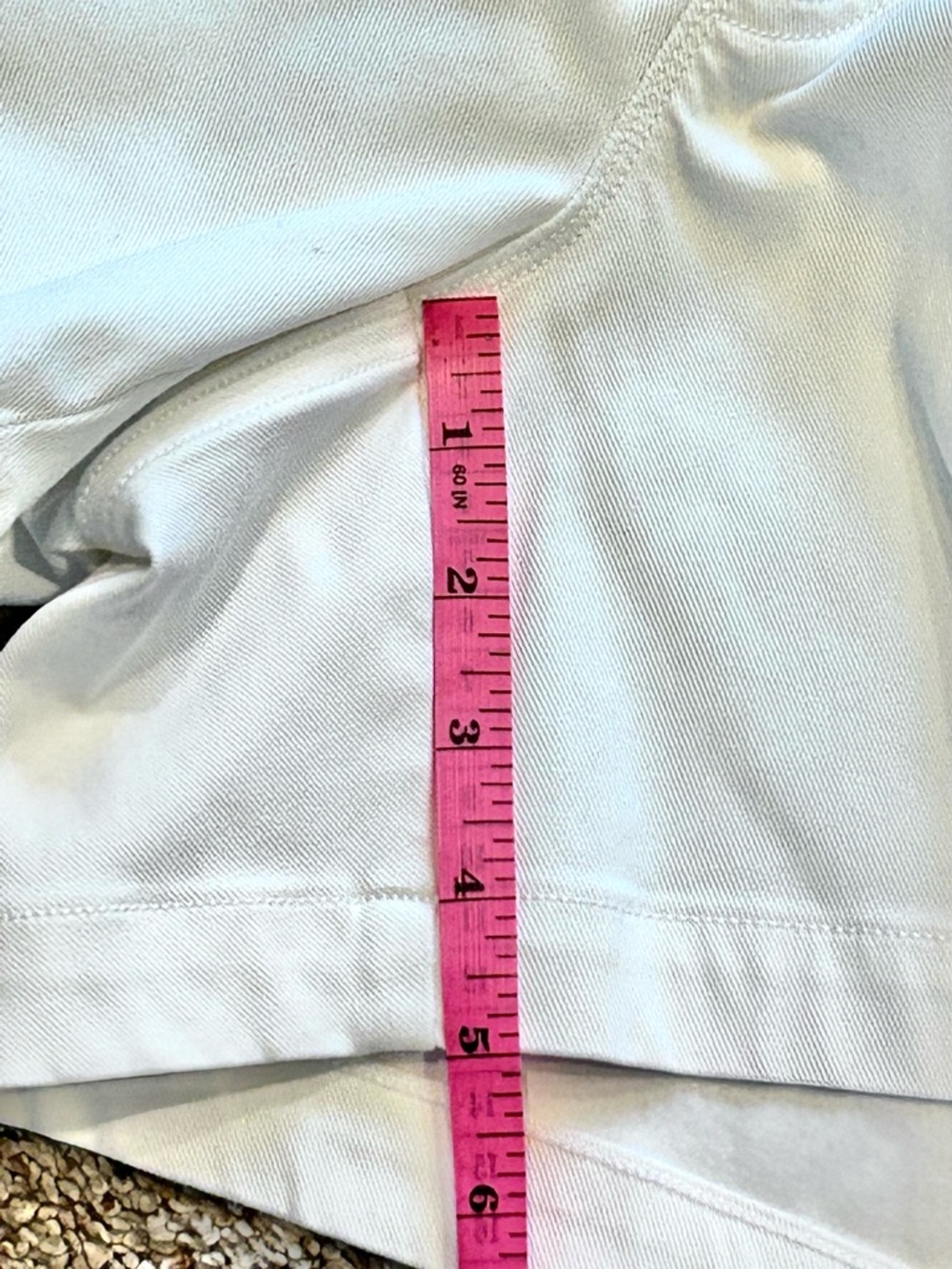 Spanx Shorts Stretch Twill White Pull On Hidden Shaping Slimming Women’s M - Picture 16 of 16